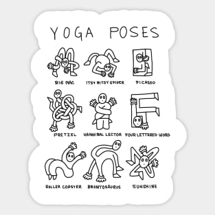 Yoga poses Sticker